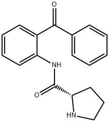 (S)-N-(2-Benzoylphenyl)-2-pyrrolidinecarboxamide Struktur