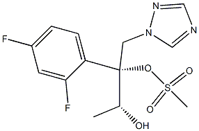 (2R,3R)-2-(2,4-difluorophenyl)-1-(1H-1,2,4-triazol-1-yl)butane-2,3-diol Mesylate Struktur