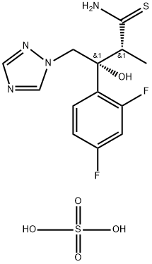 (2R,3R)-3-(2,4-difluorophenyl)-3-hydroxy-2-Methyl-4-(1H-1,2,4-triazol-1-yl)butanethioaMide Struktur