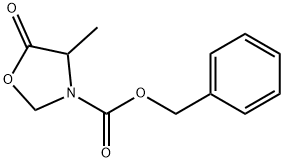 N-Cbz-4-Methyl-5-oxooxazolidine Struktur