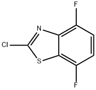 2-chloro-4,7-difluorobenzothiazole Struktur