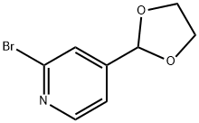 2-Bromo-4-(1,3-dioxolan-2-yl)pyridine Struktur