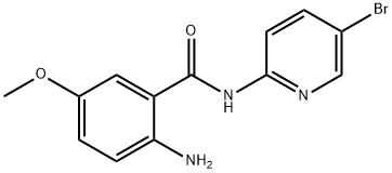 2-Amino-N-(5-bromo-2-pyridinyl)-5-methoxybenzamide Struktur