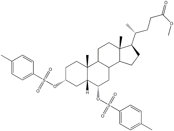 (4R)-Methyl 4-((3R,5R,6S,10R,13R,17R)-10,13-diMethyl-3,6-bis(tosyloxy)hexadecahydro-1H-cyclopenta[a]phenanthren-17-yl)pentanoate