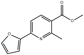 Methyl 6-(furan-2-yl)-2-Methylnicotinate Struktur