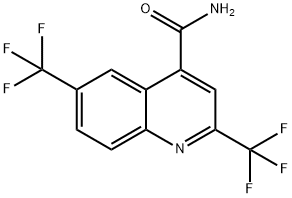 2,6-Bis(trifluoromethyl)quinoline-4-carboxamide Struktur