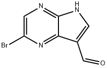 2-BroMo-5H-pyrrolo[2,3-b]pyrazine-7-carboxaldehyde Struktur