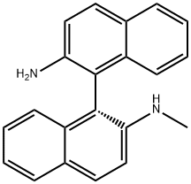 (R)-N-甲基-1,1'-聯(lián)萘胺 結構式