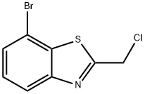 7-BroMo-2-(chloroMethyl)benzo[d]thiazole Struktur