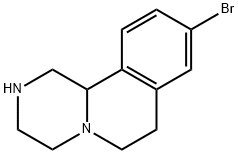 9-BROMO-2,3,4,6,7,11B-HEXAHYDRO-1H-PYRAZINO[2,1-A]ISOQUINOLINE DIHYDROCHLORIDE Struktur