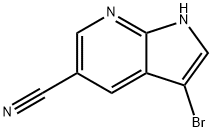 3-bromo-1H-pyrrolo[2,3-b]pyridine-5-carbonitrile Structure