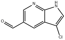 3-Chloro-7-azaindole-5-carbaldehyde Struktur