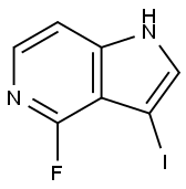 4-Fluoro-3-iodo-5-azaindole Struktur