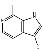 3-Chloro-7-fluoro-6-azaindole Struktur