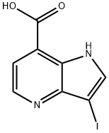 3-Iodo-4-azaindole-7-carboxylic acid Struktur