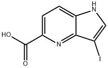 3-Iodo-4-azaindole-5-carboxylic acid Struktur