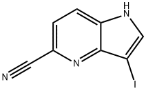 5-Cyano-3-iodo-4-azaindole Struktur