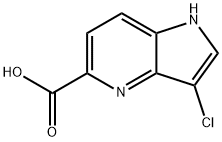 3-Chloro-4-azaindole-5-carboxylic acid Struktur