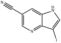 6-Cyano-3-iodo-4-azaindole Struktur