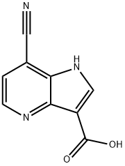 7-Cyano-4-azaindole-3-carboxylic acid Struktur