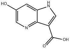 6-Hydroxy-4-azaindole-3-carboxylic acid Struktur