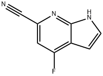 6-Cyano-4-fluoro-7-azaindole Struktur