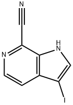 3-Iodo-7-cyano-6-azaindole Struktur