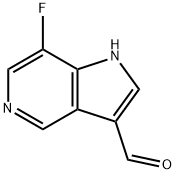 7-Fluoro-5-azaindole-3-carboxaldehyde Struktur