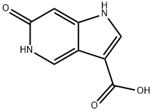 6-Hydroxy-5-azaindole-3-carboxylic acid Struktur