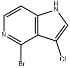 4-BroMo-3-chloro-5-azaindole Struktur