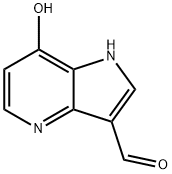 7-Hydroxy-4-azaindole-3-carbaldehyde Struktur