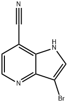 3-BroMo-7-cyano-4-azaindole Struktur