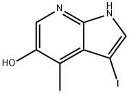 5-Hydroxy-3-iodo-4-Methyl-7-azaindole Struktur