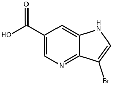 3-BroMo-4-azaindole-6-carboxylic acid Struktur