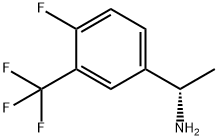 (1S)-1-[4-FLUORO-3-(TRIFLUOROMETHYL)PHENYL]ETHYLAMINE Struktur