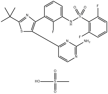 Dabrafenib Mesylate Struktur