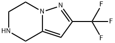 2-(trifluoromethyl)-4,5,6,7-tetrahydropyrazolo[1,5-a]pyrazine Struktur