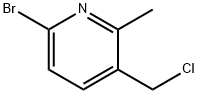 6-BroMo-3-chloroMethyl-2-Methyl-pyridine Struktur