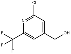 2-Chloro-6-(trifluoroMethyl)-4-pyridineMethanol Struktur