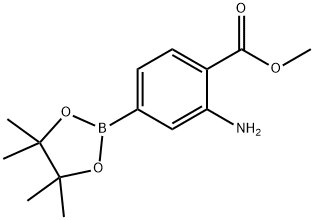 Methyl 2-aMino-4-(4,4,5,5-tetraMethyl-1,3,2-dioxaborolan-2-yl)benzoate Struktur