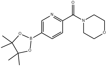 Morpholino(5-(4,4,5,5-tetraMethyl-1,3,2-dioxaborolan-2-yl)pyridin-2-yl)Methanone Struktur