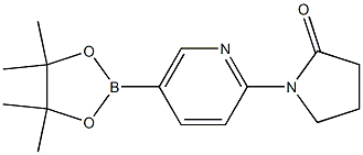 1-(5-(4,4,5,5-tetraMethyl-1,3,2-dioxaborolan-2-yl)pyridin-2-yl)pyrrolidin-2-one Struktur