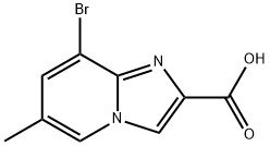 8-BroMo-6-MethyliMidazo[1,2-a]pyridine-2-carboxylic acid Struktur