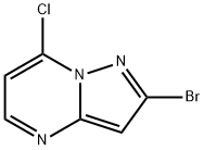 2-溴-7-氯吡唑[1,5-A]嘧啶 結構式