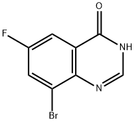 8-BROMO-6-FLUOROQUINAZOLIN-4(3H)-ONE Struktur