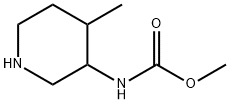 Methyl (4-Methylpiperidin-3-yl)carbaMate Struktur