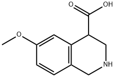 6-methoxy-1,2,3,4-tetrahydroisoquinoline-4-carboxylic acid Struktur