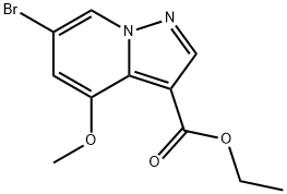 Ethyl 6-BroMo-4-Methoxypyrazolo[1,5-A]pyridine-3-carboxylate Struktur