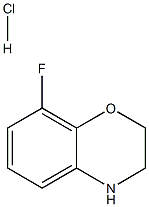 8-Fluoro-3,4-dihydro-2H-benzo[b][1,4]oxazine hydrochloride Struktur