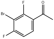 2,4-difluoro-3-broMoacetophenone Struktur